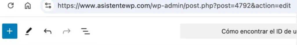 Cómo encontrar el ID de una entrada o página en WordPress